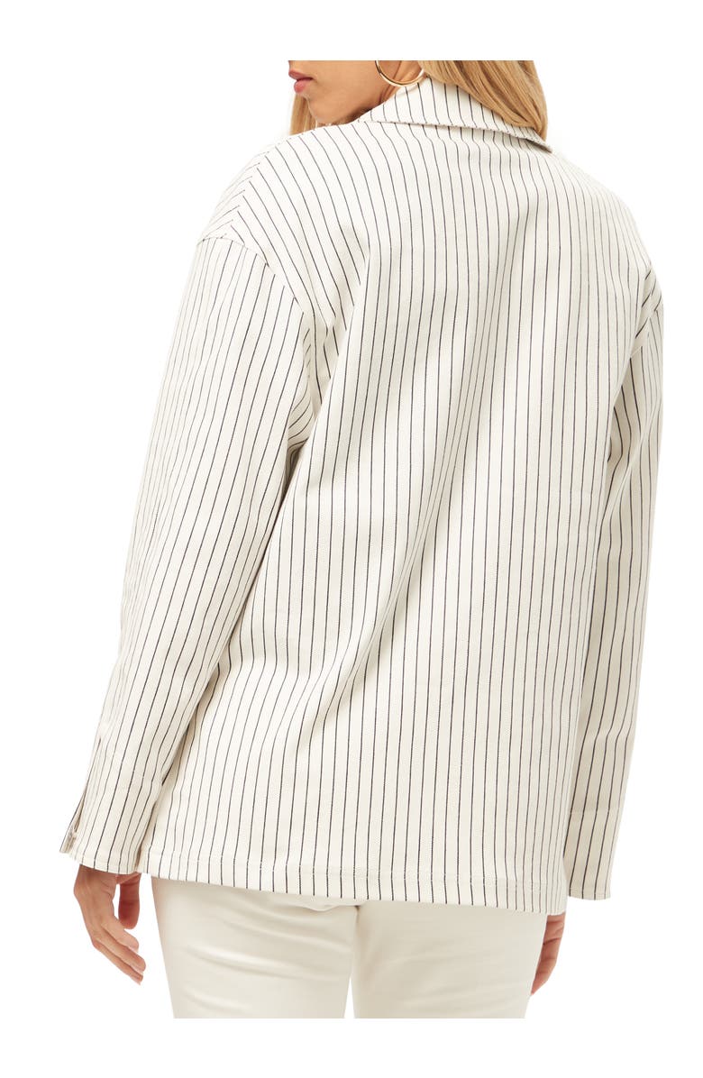 Trina Turk The Game Striped Oversized Jacket, Alternate, color, 