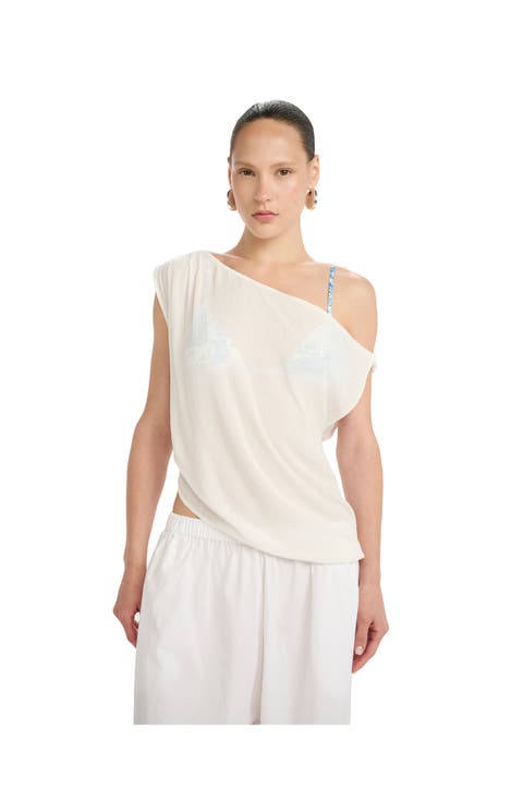 Resort One Shoulder Twist Top Cover-Up