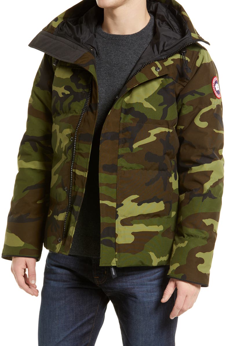 Canada Goose Macmillan Camo Water Resistant Down Parka, Main, color,