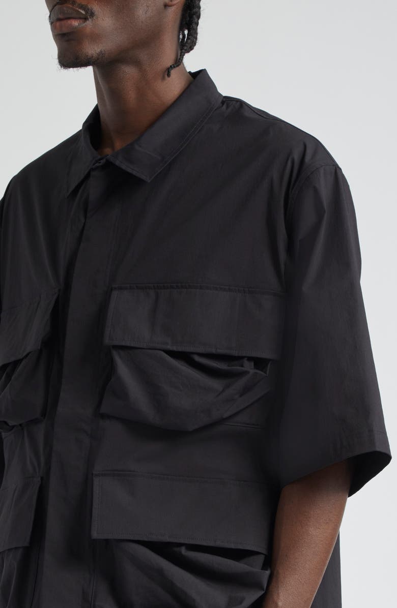 Y-3 Pocket Snap Front Shirt, Alternate, color,