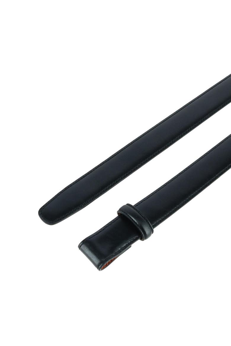 Cortina Leather 25mm Compression Belt Strap, Alternate, color, Black