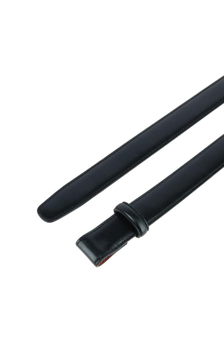 Trafalgar Cortina Leather 25mm Compression Belt Strap, Alternate, color, Black