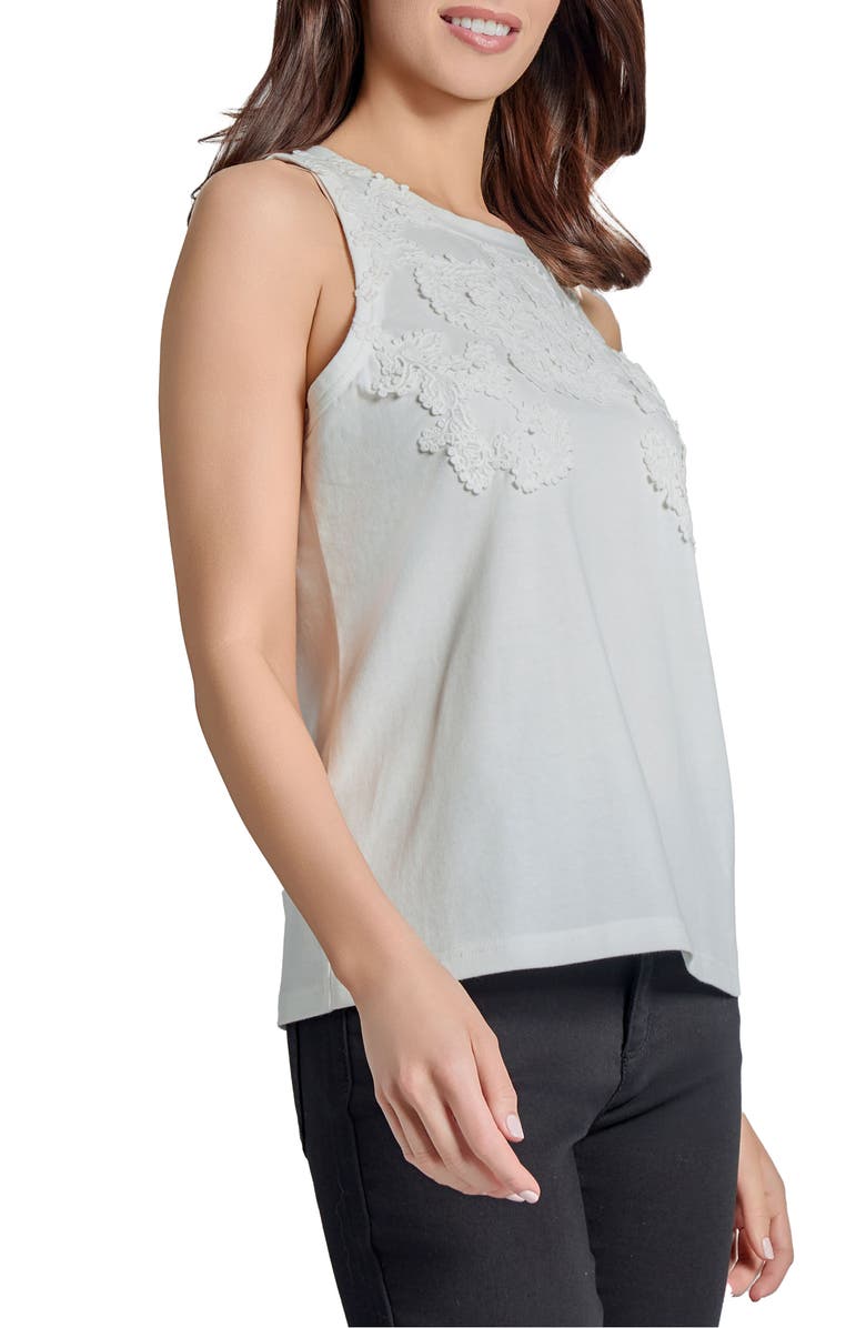 Jones New York Lace Appliqué Tank, Alternate, color, 