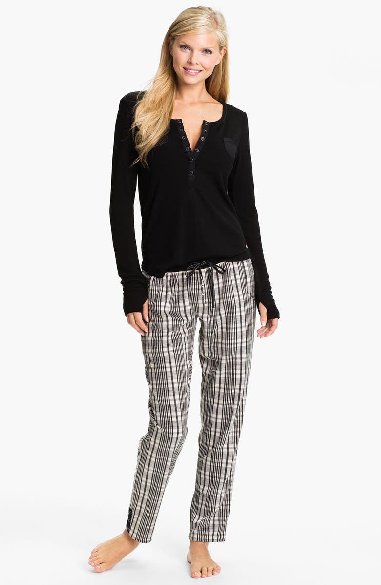 Kensie Henley Fleece Pajamas, Main, color, 