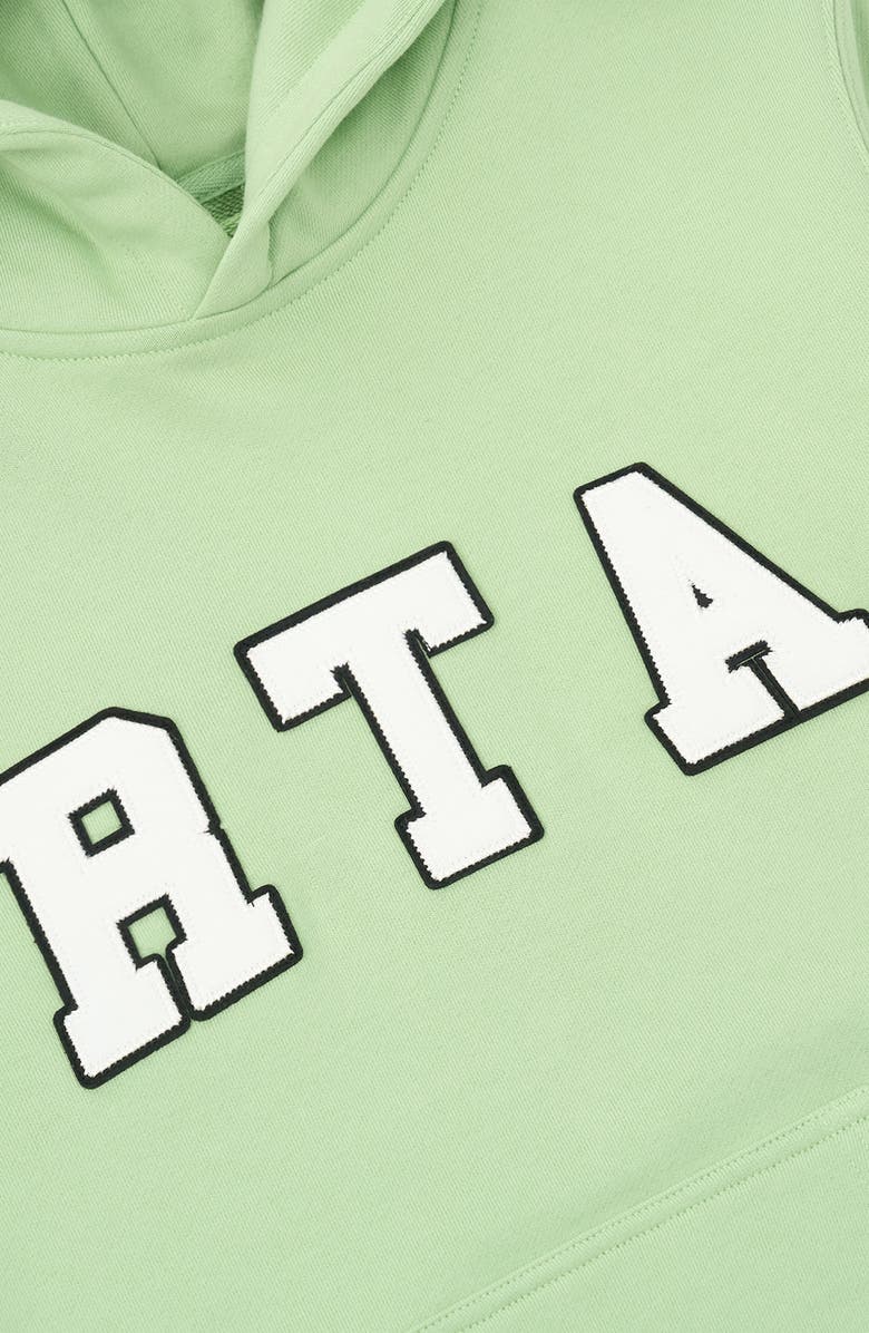 RtA Kids' Eden Collegiate Logo French Terry Hoodie, Alternate, color, Green Collegiate