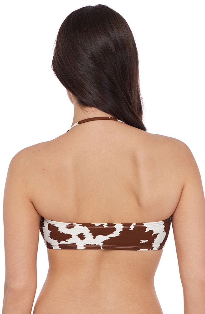 Stevie Bandeau Scarf Midkini Swim Top With Removable Strap, Alternate, color, Blowin' Smoke