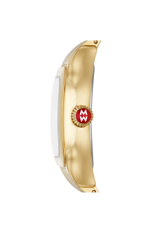 Michele Meggie Diamond Dial Two-tone Bracelet Watch, 29mm