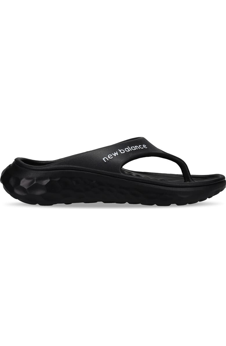 New Balance Flip Flop Sandal, Alternate, color, Black/ White