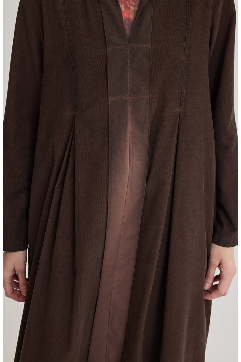 Thea Velvet Shirt Dress, Alternate, color, Brown