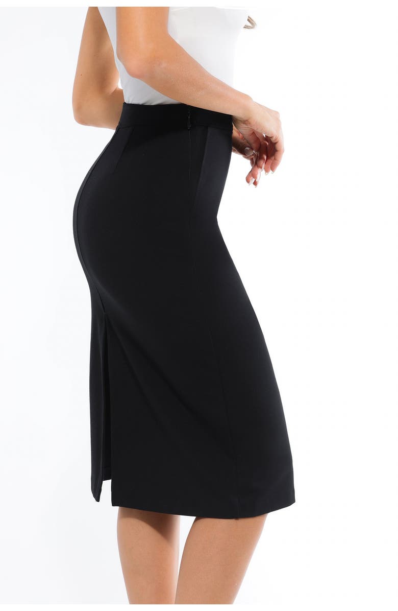 Popilush SculptEase Commuter Fitted Skirt, Alternate, color, Midnight Black