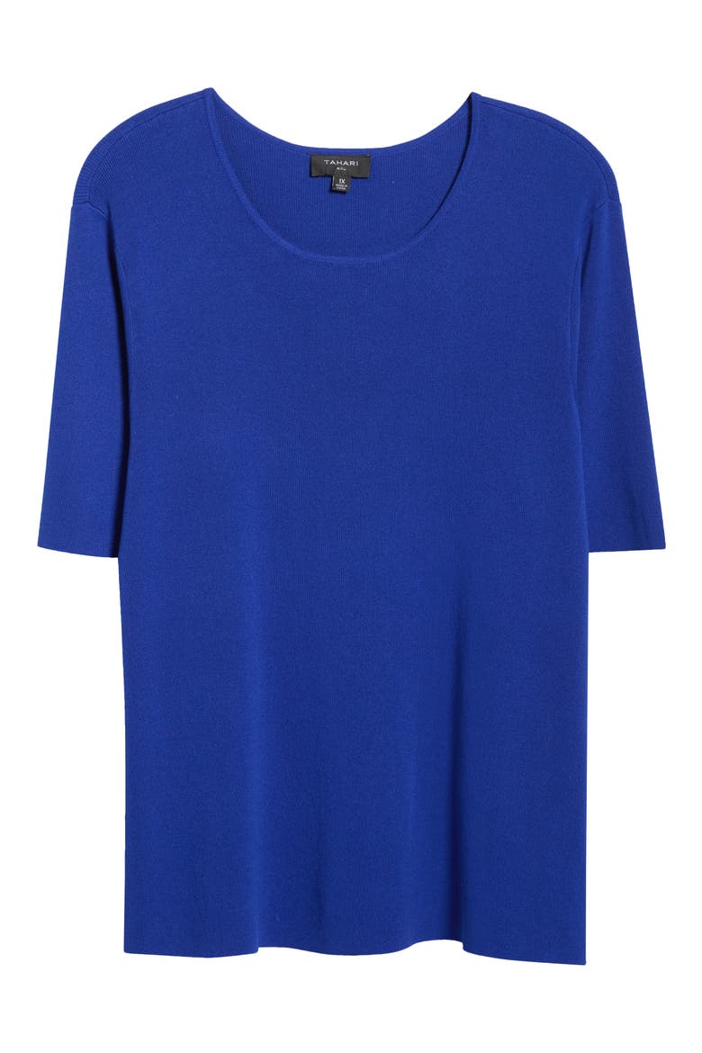 Tunic Sweater, Alternate, color, COBALT