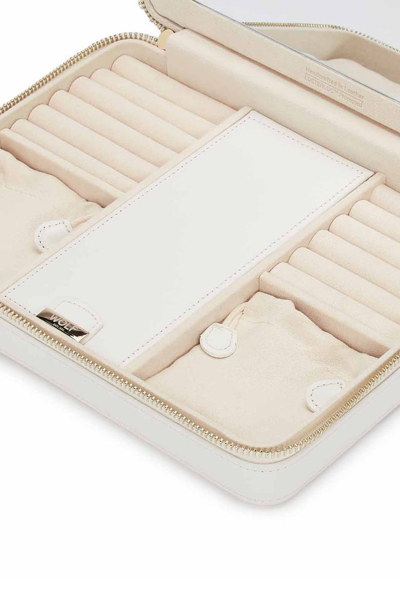 WOLF Large Maria Zip Jewelry Case, Alternate, color, 