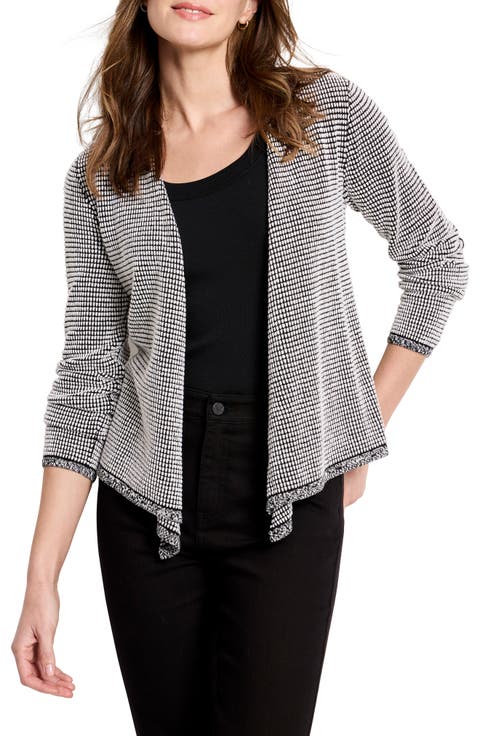 Pixel 4-Way Cotton Blend Convertible Cardigan