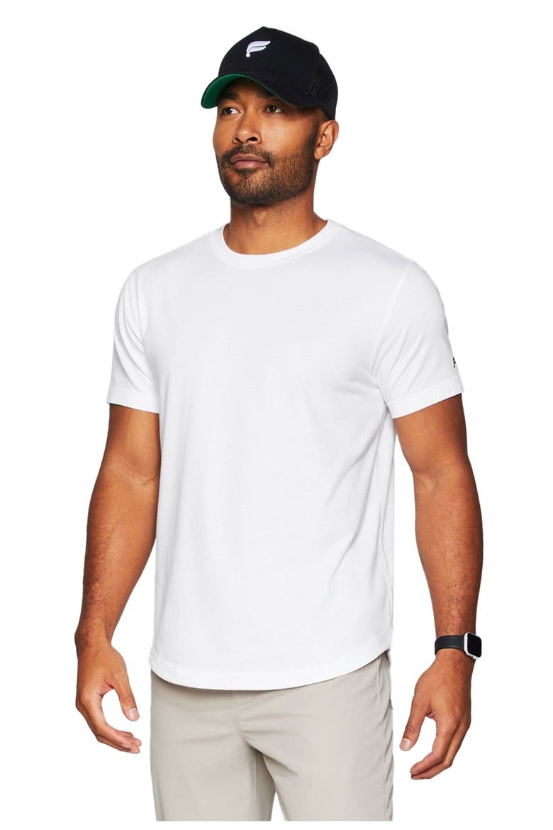 The 24-7 Tee Curved Hem, Main, color, Classic White
