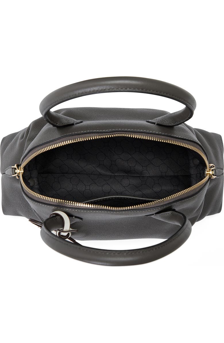 Oryany Adele Leather Bowling Bag, Alternate, color, Grey