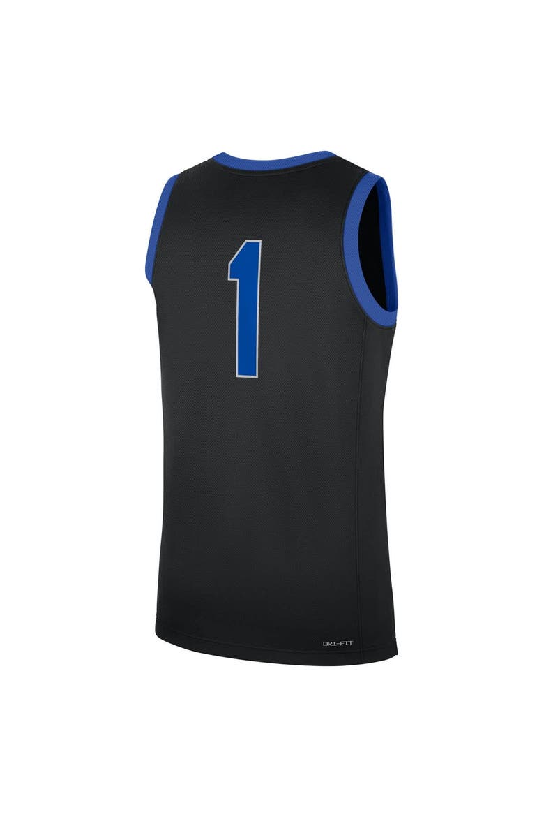 Men's Nike #1 Black Kentucky Wildcats Alternate Replica Jersey, Alternate, color, Black