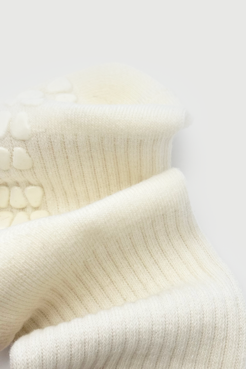Fraise Vanille Classic Crew Grip Socks In White