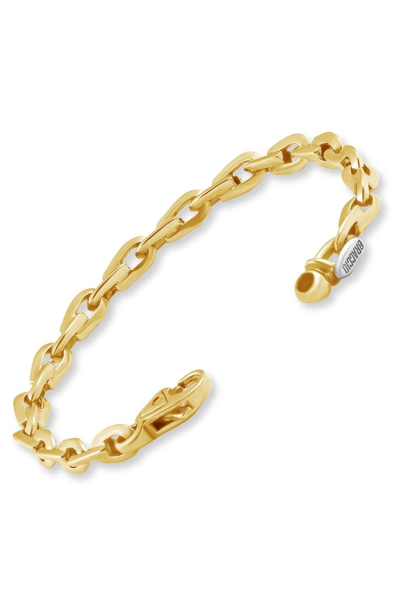 Bliss Diamond Men's 14k Gold (17gram) or Platinum (31gram) 6mm Link Bracelet 8.5", Alternate, color, 