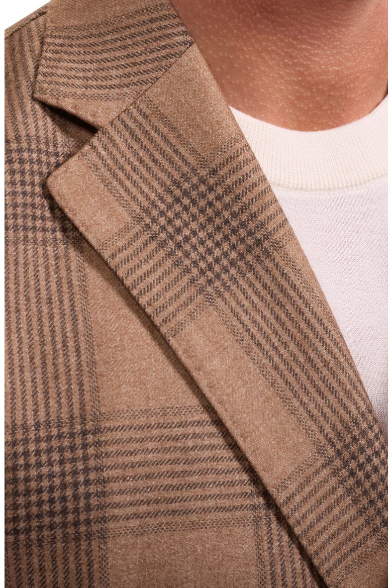 Two-Button Virgin Wool, Cotton & Cashmere Blazer, Alternate, color, CAMEL