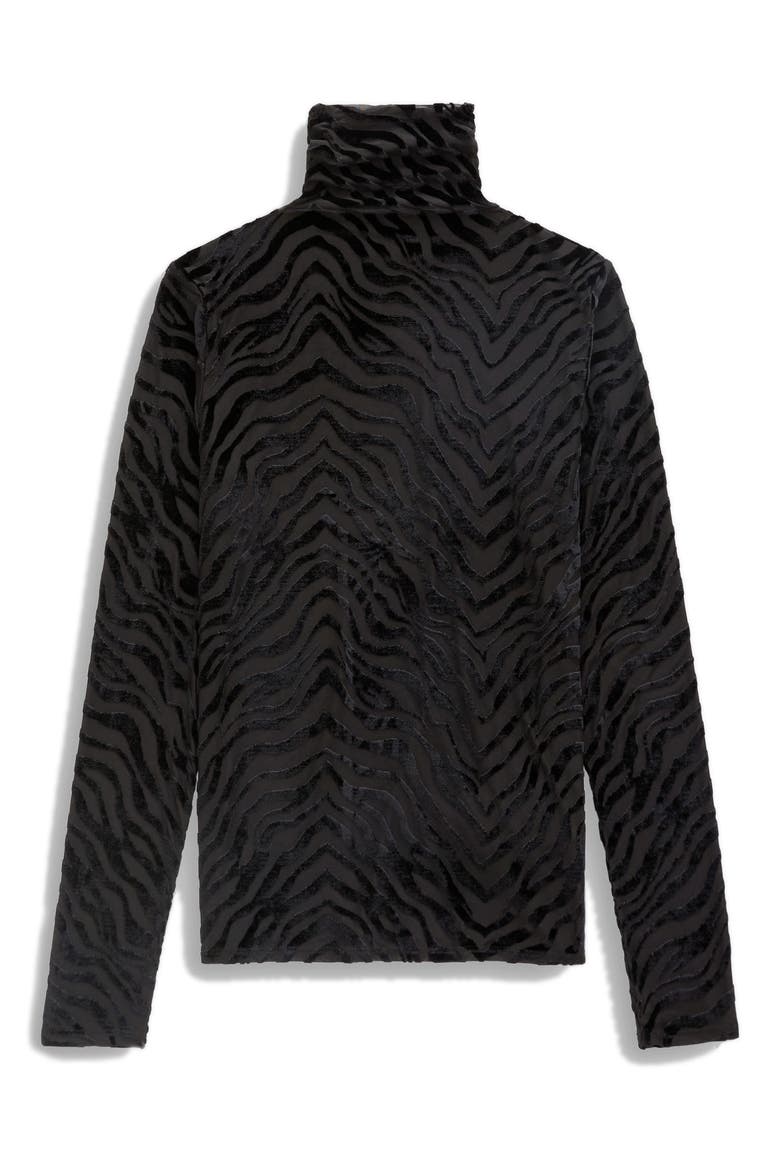 Chels Turtleneck Top, Alternate, color, WILD LINES
