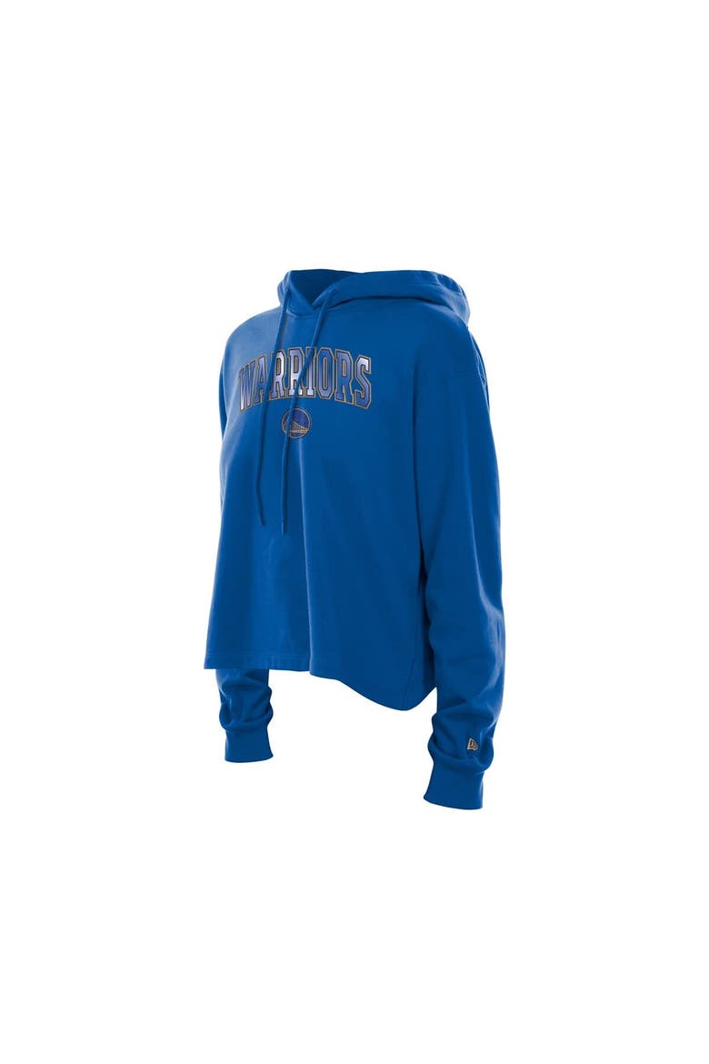 Women's New Era Royal Golden State Warriors Glam Game Open Back Hoodie, Alternate, color, Royal