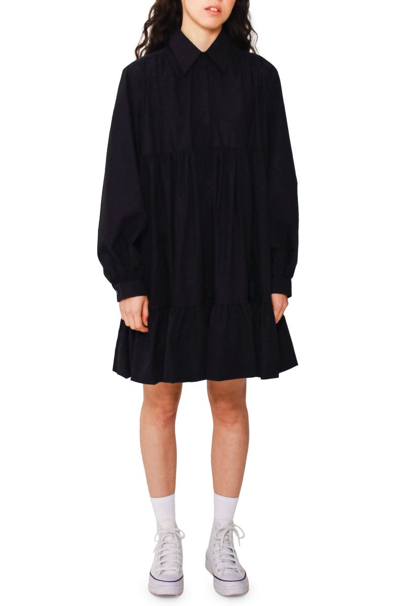 Absence of Colour Lilly Long Sleeve Swing Dress, Main, color, 