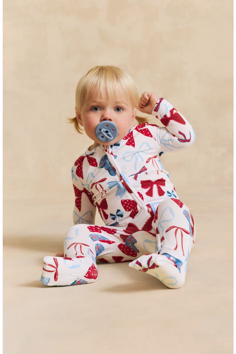 Fitted Convertible One-Piece Pajamas, Alternate, color, WHITE