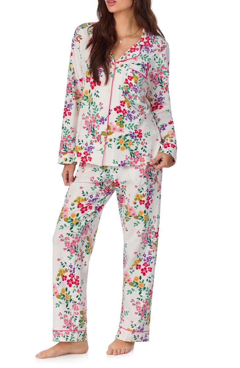 BedHead Pajamas Print Stretch Organic Cotton Jersey Pajamas, Alternate, color, 