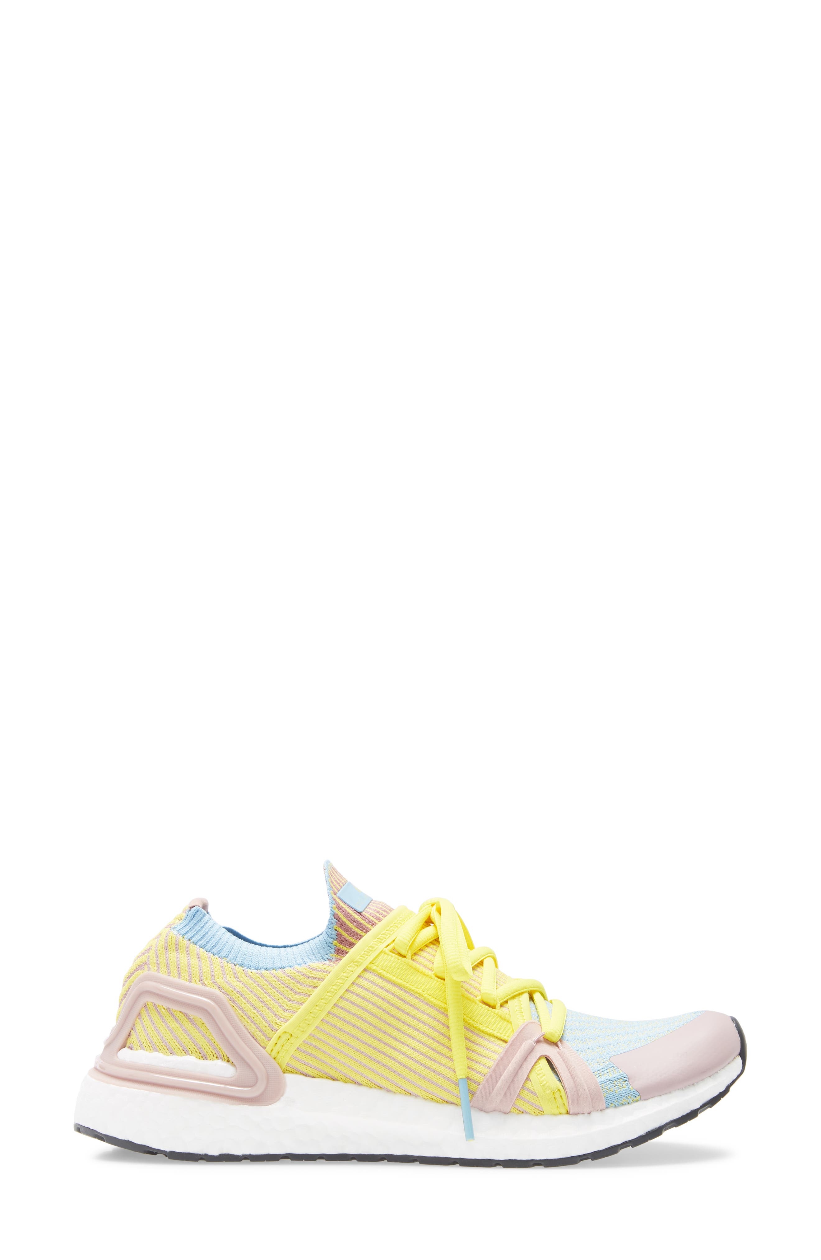 UltraBoost 20 S Running Shoe, Alternate, color, DUSTY ROSE/ FRESH LEMON/ BLUE