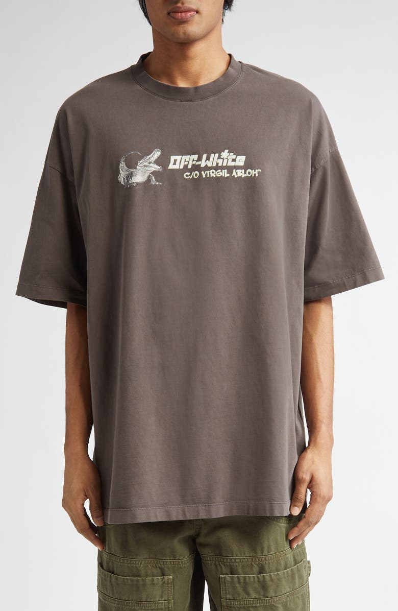 Off-White WHT Crocodile Graphic T-Shirt, Main, color, 
