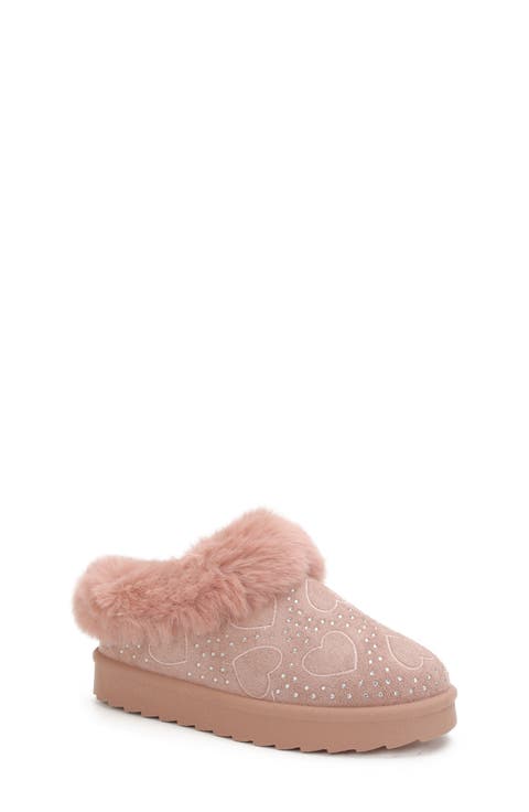 Kids' Stone Fuzzy Faux Fur Slipper