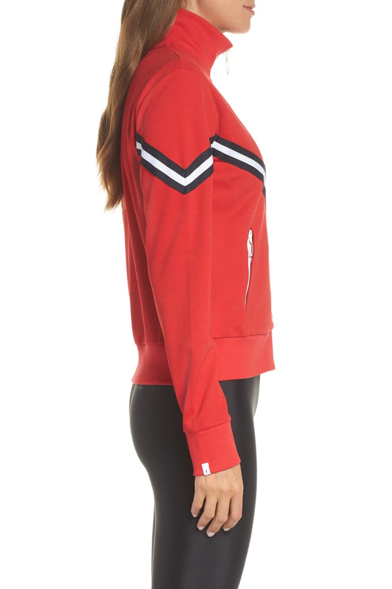 Margot Track Jacket, Alternate, color, RED