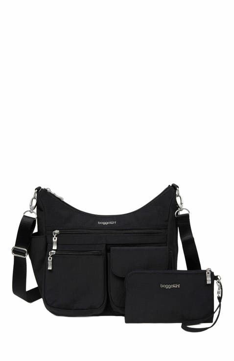 Modern Everywhere Hobo Crossbody Bag with Wristlet
