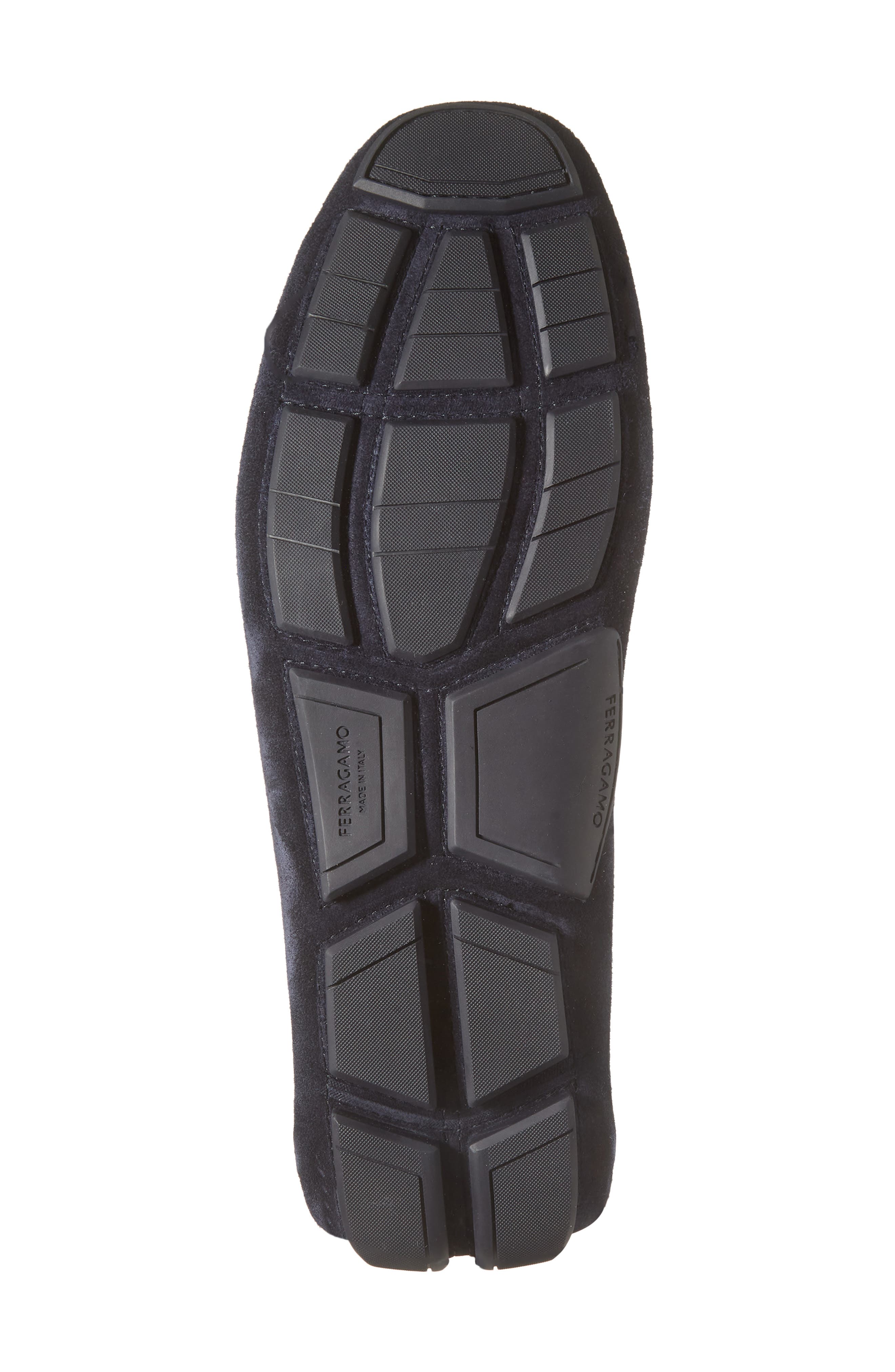 FERRAGAMO Timothy Driving Loafer, Alternate, color, Navy Navy Navy