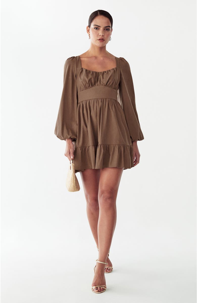 ST MRLO Wrenn Mini Dress, Alternate, color, Mocha