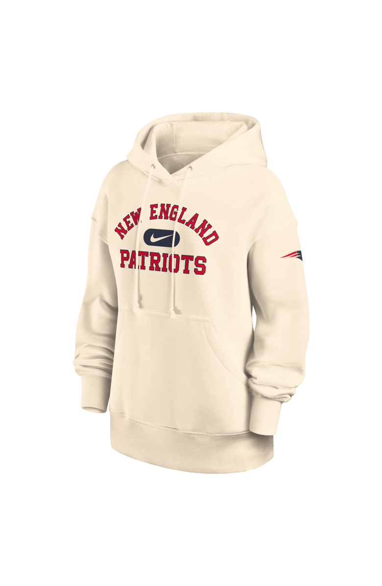 Nike Women's Nike Natural New England Patriots Oversized Legacy Phoenix Hoodie, Alternate, color, Natural