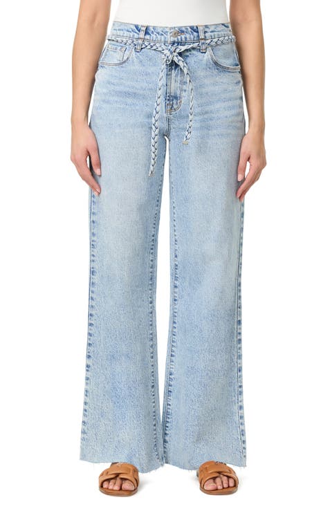 Carla Belted Wide Leg Jeans