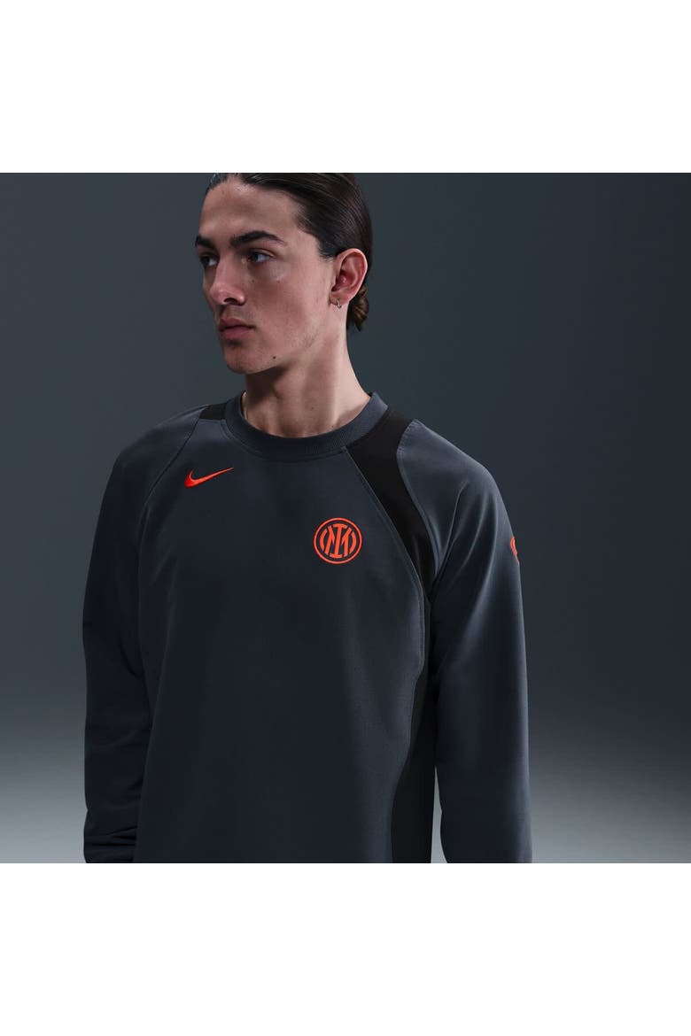 Men's Nike Blue Inter Milan Third T90 Pullover Sweatshirt, Main, color, Black