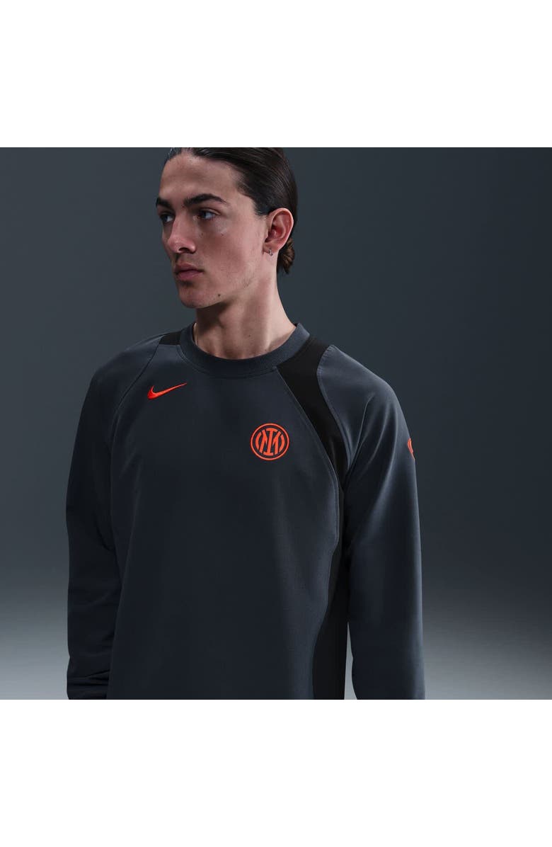 Nike Men
s Nike Blue Inter Milan Third T90 Pullover Sweatshirt, Main, color, Black