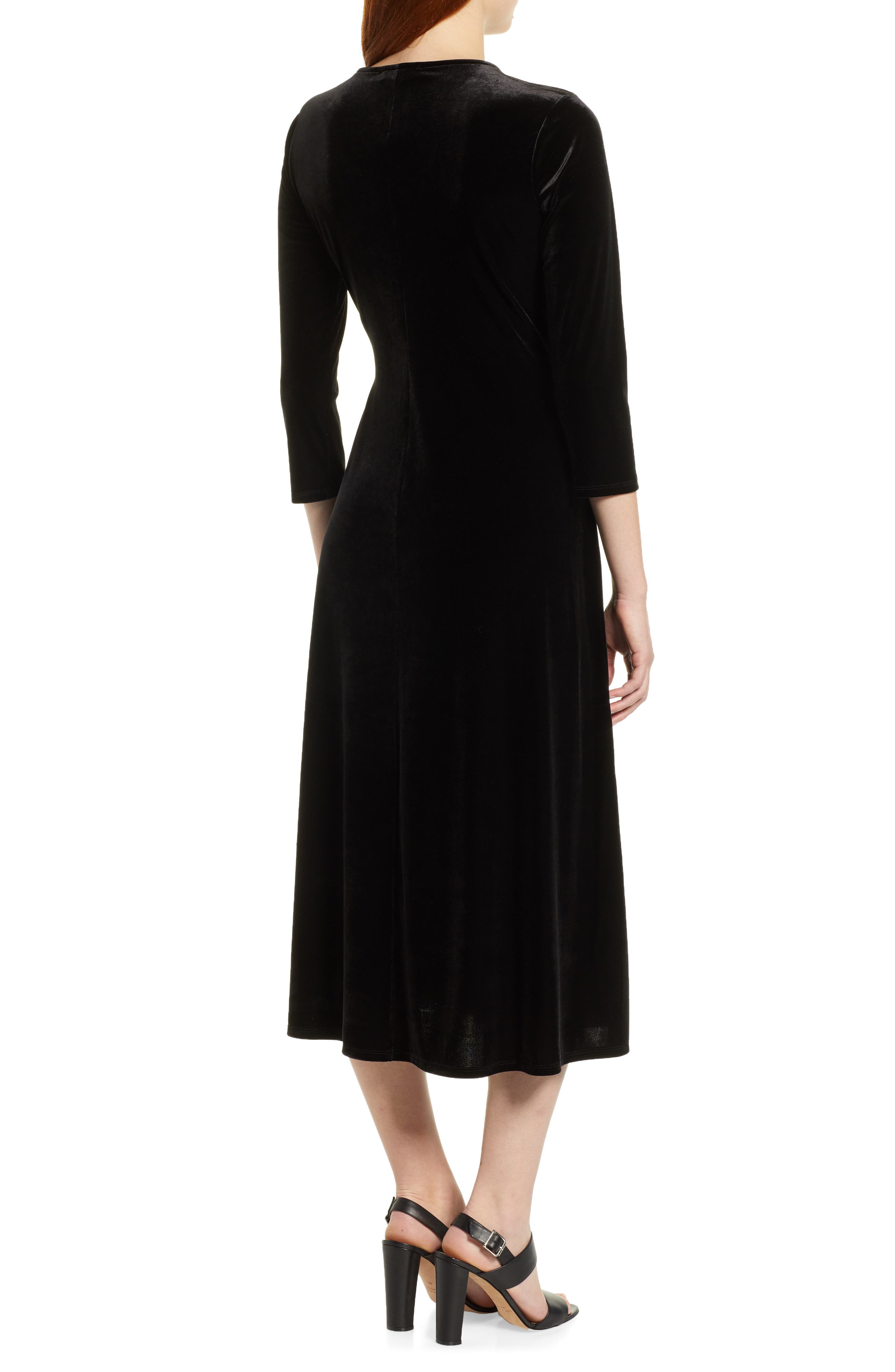 Velvet Wrap Style Dress - image 2