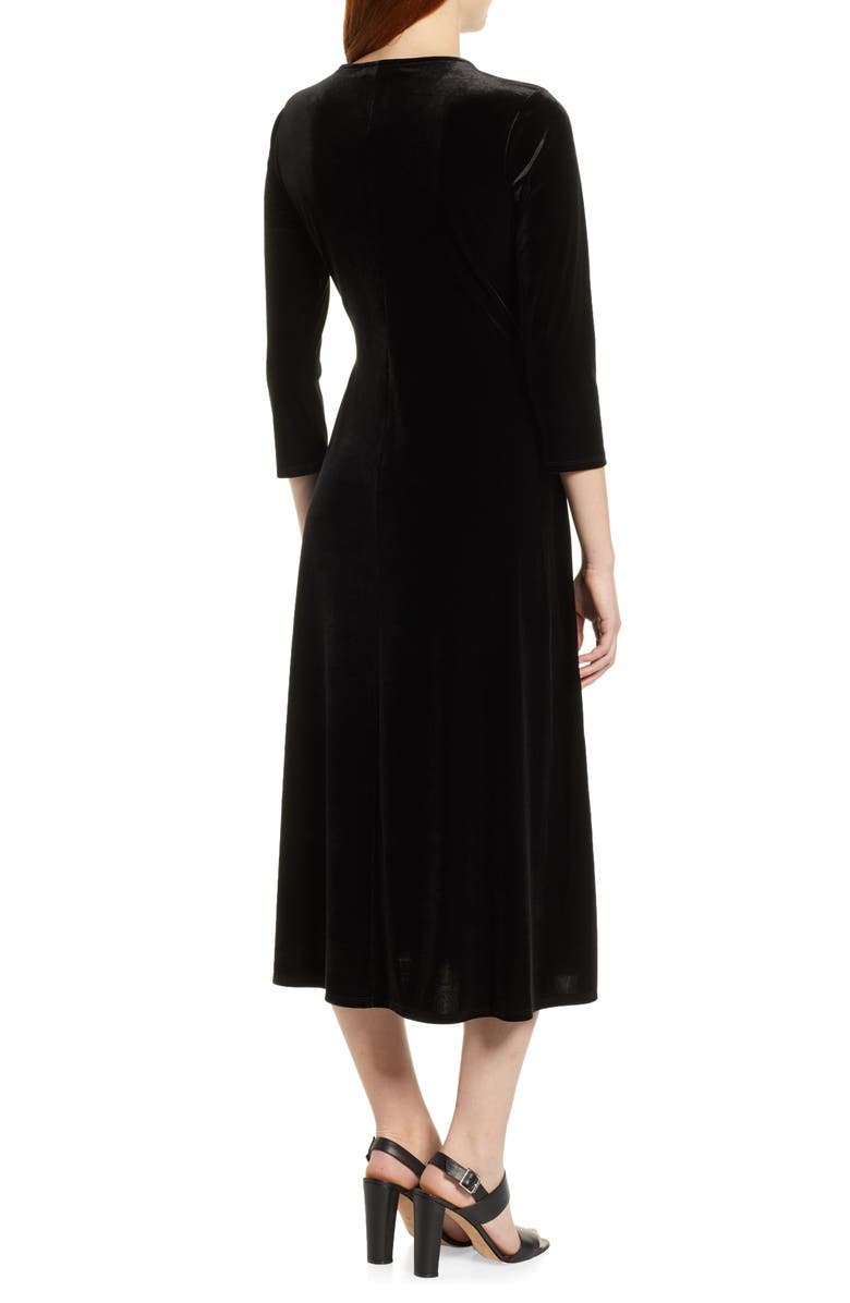 Chaus Velvet Wrap Style Dress, Alternate, color,