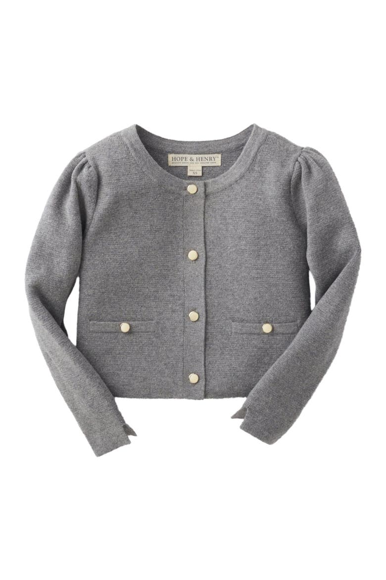 Baby Girls' Milano Stitch Cardigan, Infant, Alternate, color, Gray