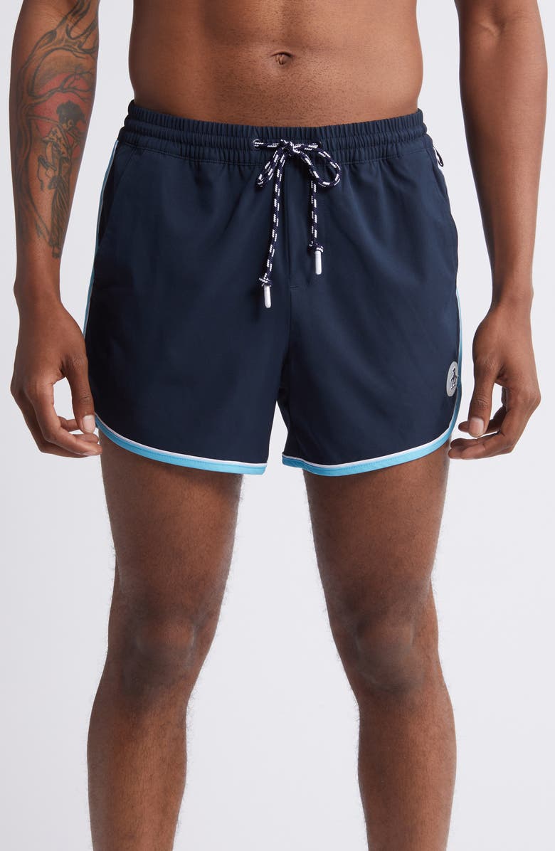 Original Penguin Earl Swim Trunks, Main, color, 