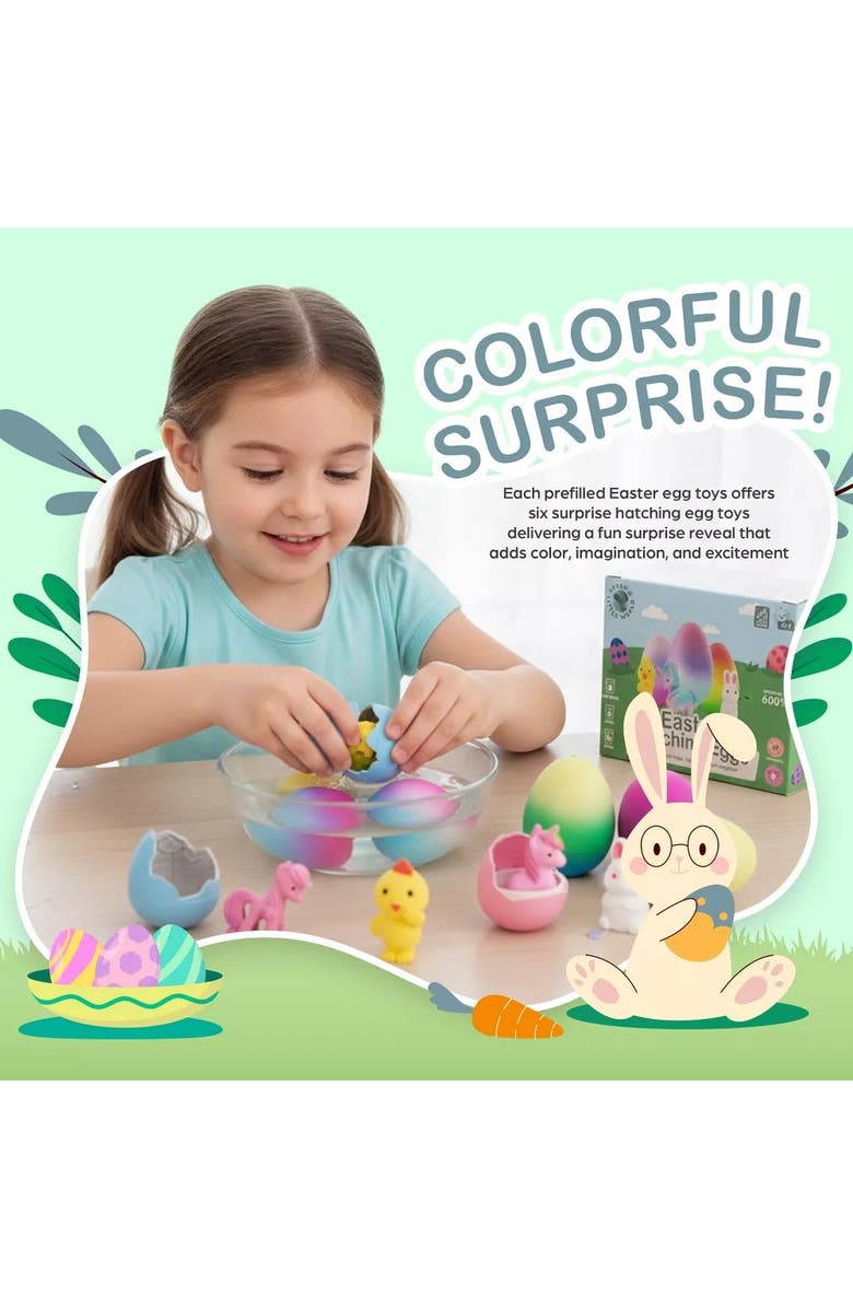 Sperric Easter Hatching Surprise Egg Toy Set, Alternate, color, Multicolor