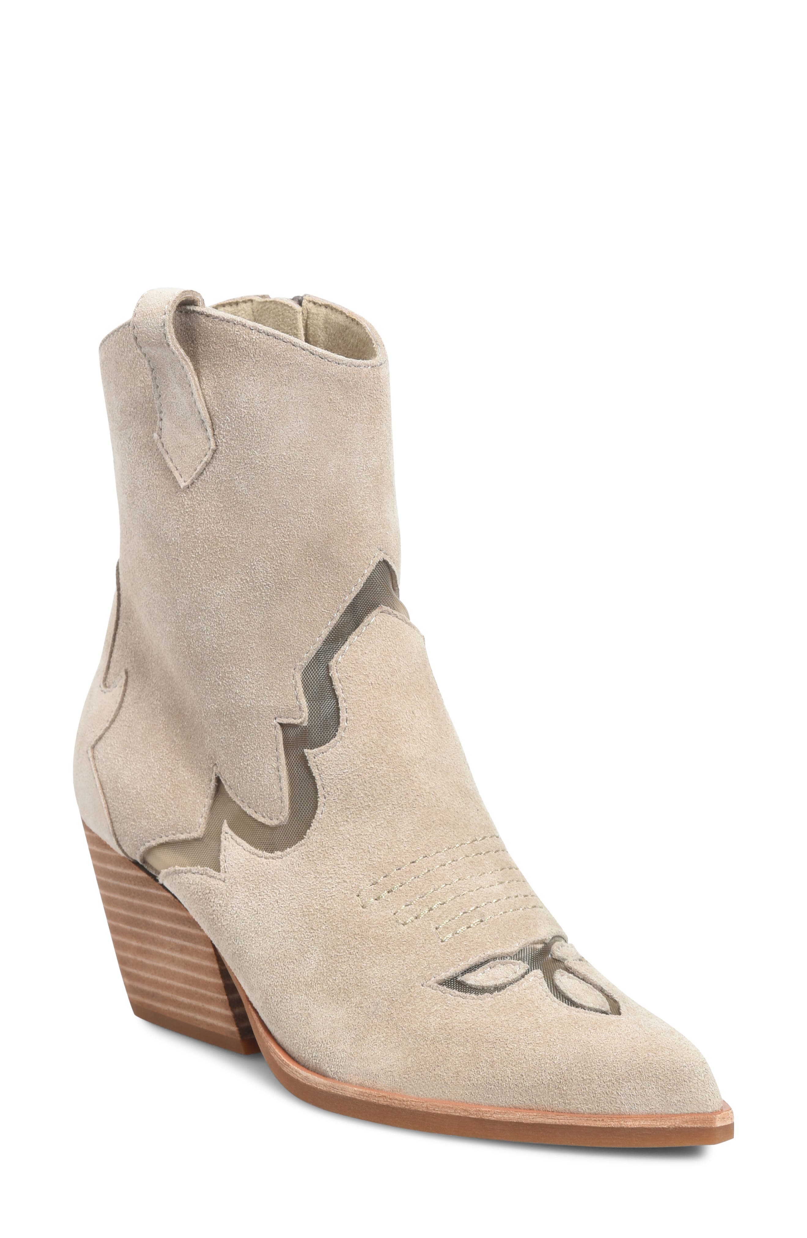 Dallas Western Bootie, Main, color, TAUPE SUEDE