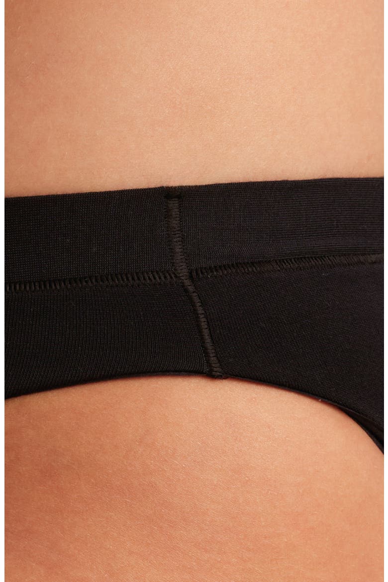 Period & Leakproof Regular Absorbency Comfort Bikini, Alternate, color, BLACK