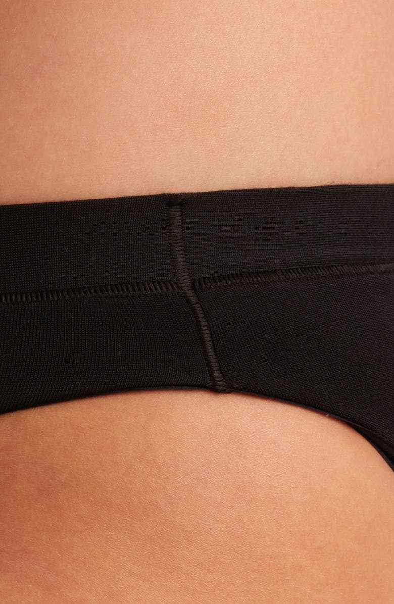 Saalt Period & Leakproof Regular Absorbency Comfort Bikini, Alternate, color, Black