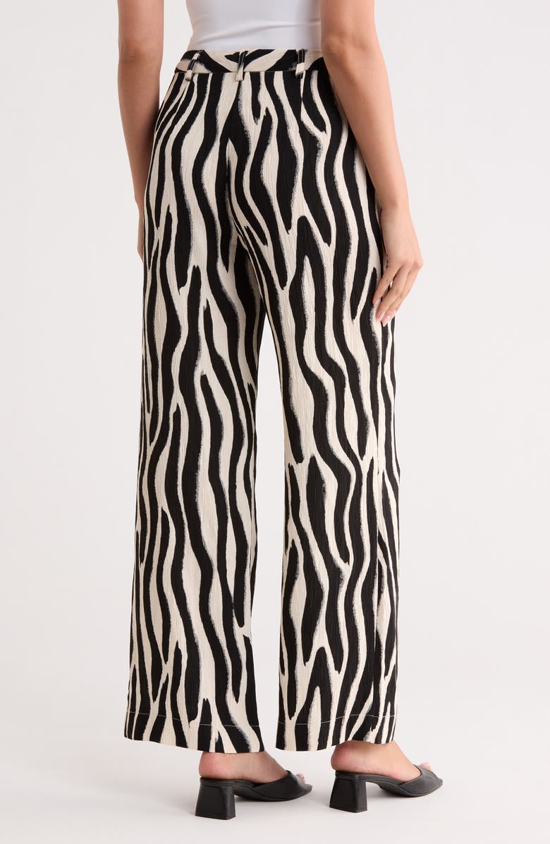 JASON WU Zebra Stripe Wide Leg Pants, Alternate, color, Zebra Print
