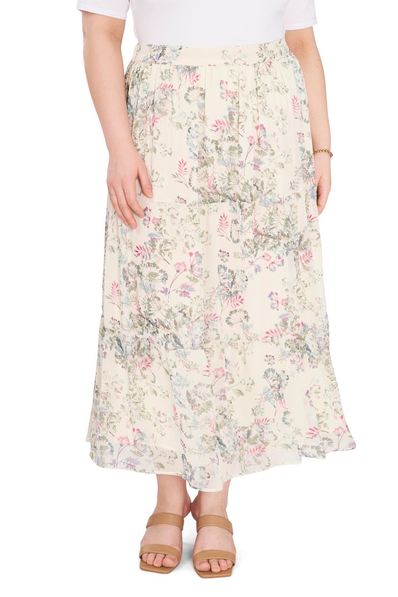 Breezy Dandelion Tiered Ruffle Skirt, Main, color, NEW IVORY