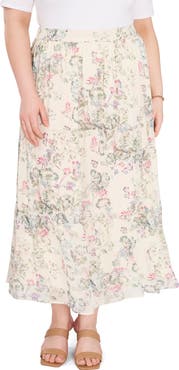 Vince Camuto Breezy Dandelion Tiered Ruffle Skirt